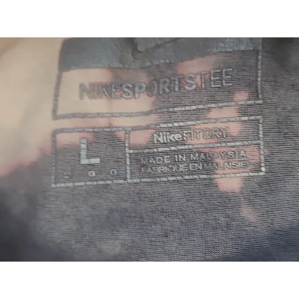 Nike Tie Dye Burst Activewear Dri FIt Shirt Top Womens Size Large